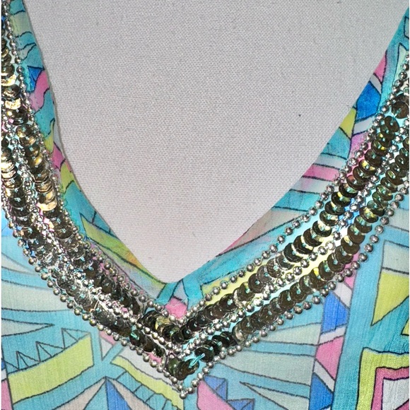 FOREVER 21  sequin neck butterfly sleeve swimsuit coverup women’s size OS - Picture 12 of 12